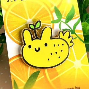 Sea Lemon Nudibranch Enamel Pin