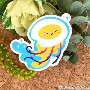 Egg Ythlk Jellyfish CLEAR Sticker / Lindo Ocean Animal Sticker