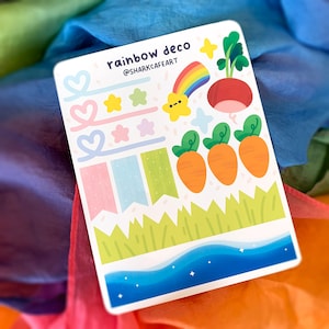 rainbow deco Stationery Sticker Sheet