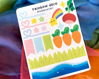 rainbow deco Stationery Sticker Sheet