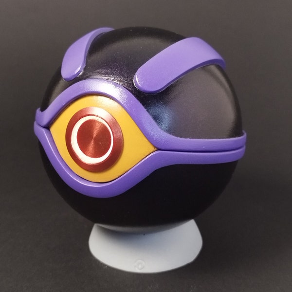 Cloneball Realistic Pokeball avec bouton lumineux, cosplay, objet d'affichage, grotte de geek, avec support