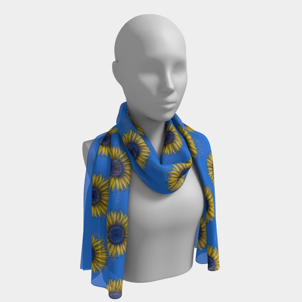 Patience Sunflower Motif Scarf