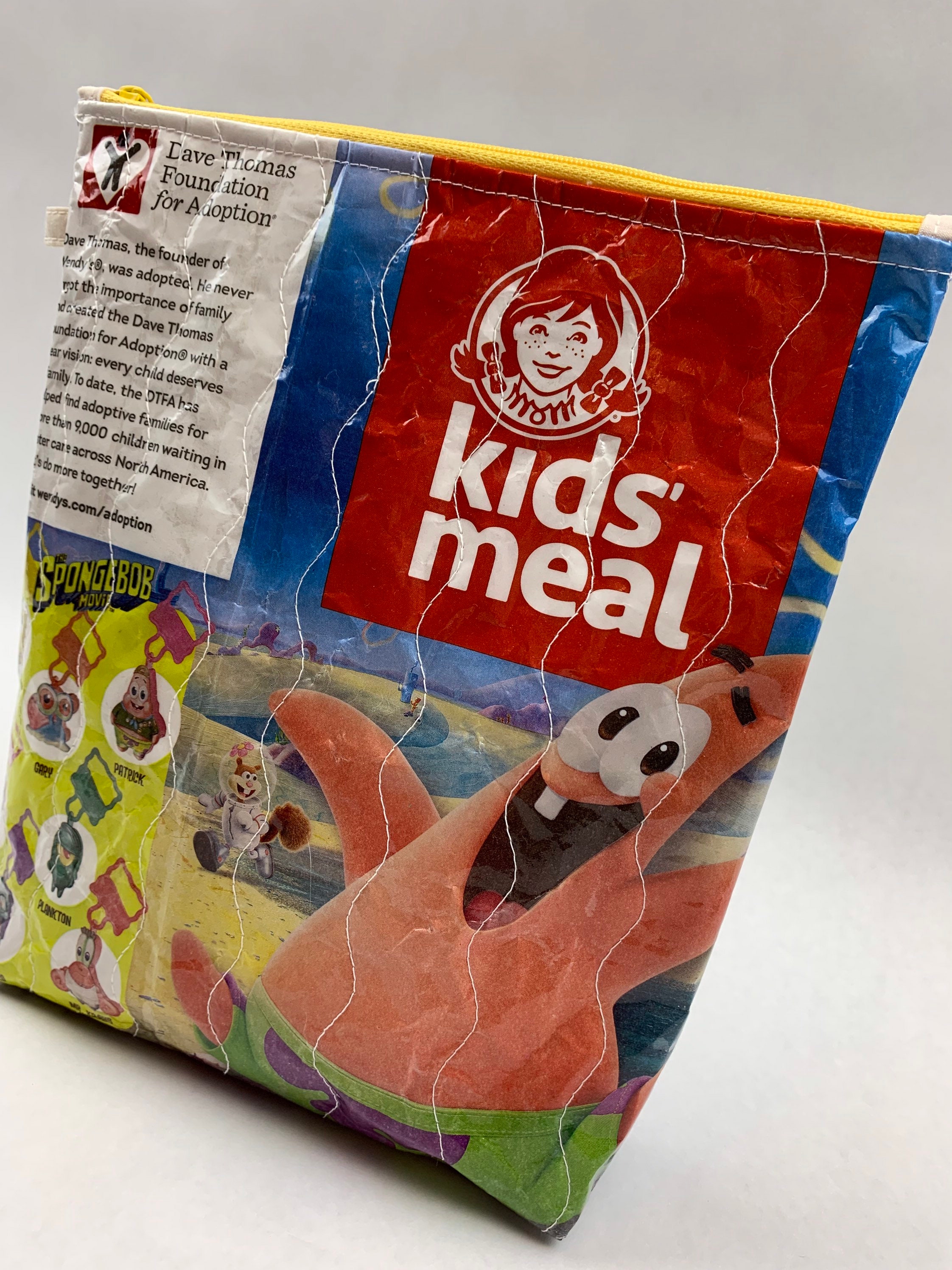 The Spongebob Movie Wendys Kids Meal Bag Repurposed Takeout Etsy Canada