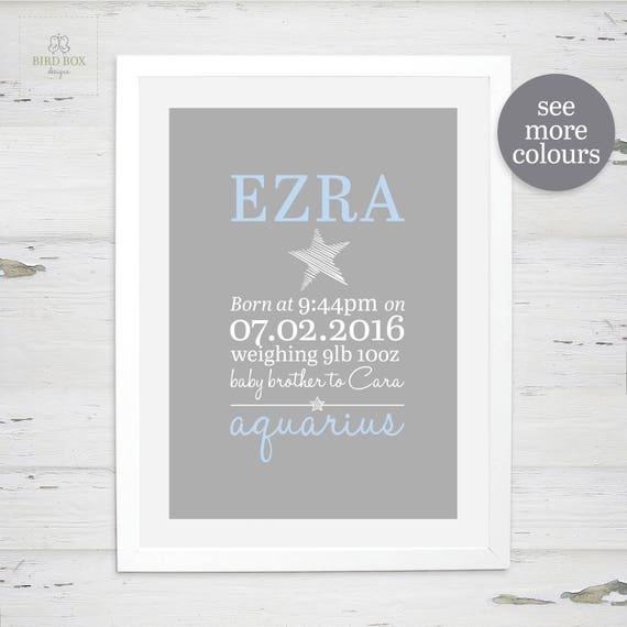 custom birth announcement