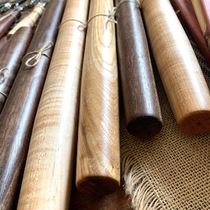 Handmade French Rolling Pin made from walnut ash maple Oak and cherry hardwood