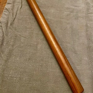 Handmade Straight French Rolling Pin made from walnut hardwood