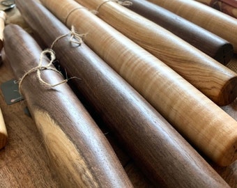 12 inch & 20 inch Wooden French Rolling Pin | Handmade in Kentucky | tapered rolling pin | walnut, maple , oak , cherry