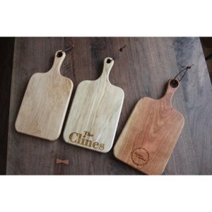 Cherry Wooden Charcuterie Board With Handle