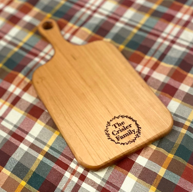 charcuterie board personalized Serving Board with handle Personalized Cheese Board Engagement Gift Bridal Shower Gift USA Made Kentucky image 9