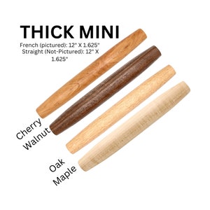 Handmade 12-inch Mini French Rolling Pin: Kentucky Cherry Wood