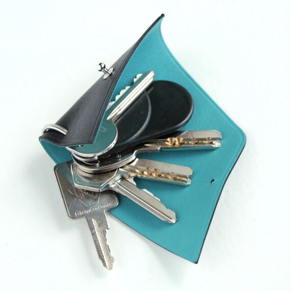 ETTINGER キーケース Black|Turquoise
