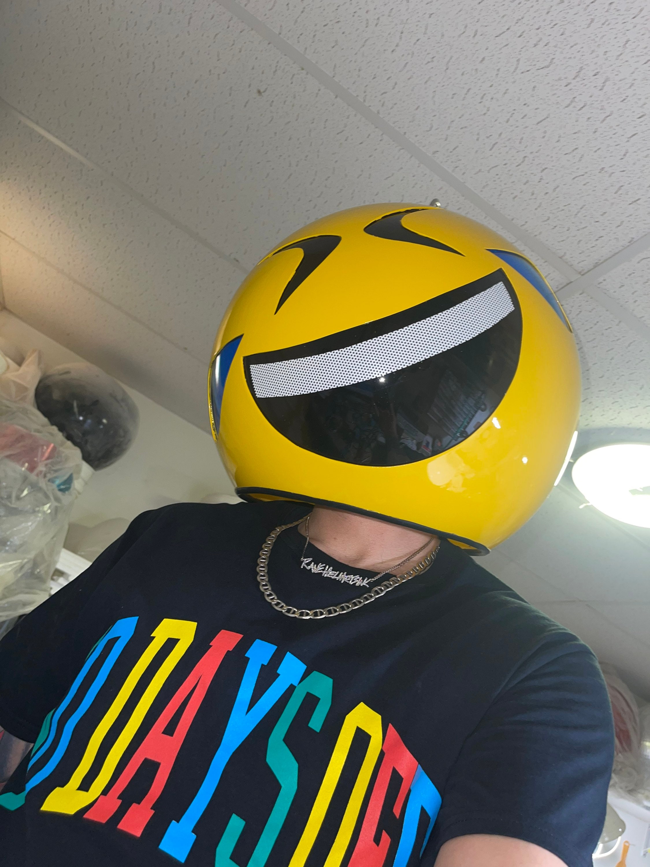 Laughing Sideways Emoji Helmet - Etsy