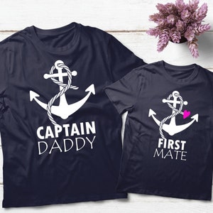 Cruise Shirts Dad Daughter Shirts Nautical Gift Father Captain and First Mate Cruise Gifts
