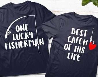 Fishing Couples Gift, Couples Shirts, Fishing Gift for Men, Boyfriend Gift, Girlfriend Gift, Personalized Gift, Fisherman Wife Shirt