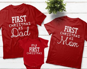 Baby First Christmas Gift Family Matching 1st Christmas Baby Shower Gift Family Gift