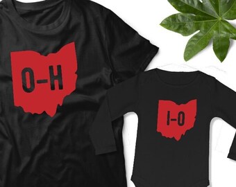Ohio Shirt Gifts for Dad and Baby Matching Outfits Ohio State Home