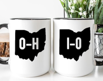 Ohio State Mug, Ohio Coffee Mug, Couples Gift, Ohio Mug, Anniversary Gift, Wedding Gift, Christmas Gift, Birthday Gift