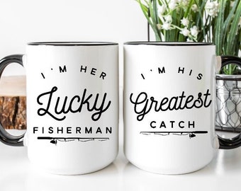 Fishing Mug Couple Mugs His and Hers Gifts