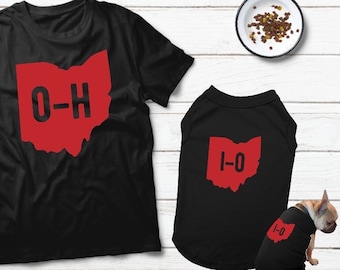 Ohio State Shirts Owner and Dog Matching Pajamas OH Home State Dog Human Matching Pjs