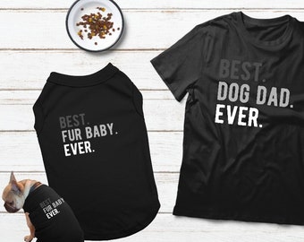 Best Dog Dad Matching Pet Owner Dog Clothes, Dog Lover Gift, Dog Pajamas, Matching Gog Pajamas