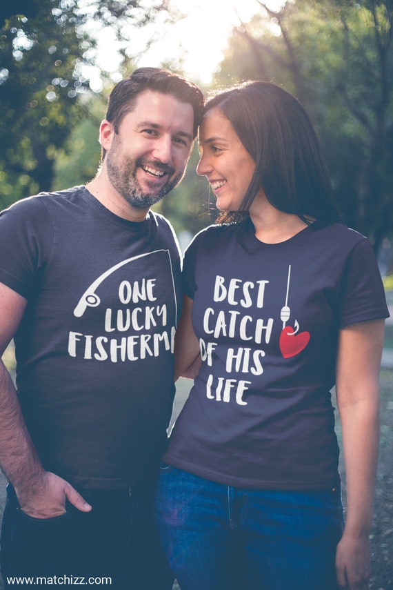 Fishing Couples Gift, Couples Shirts, Fishing Gift for Men, Boyfriend Gift, Girlfriend Gift, Personalized Gift, Fisherman Wife Shirt