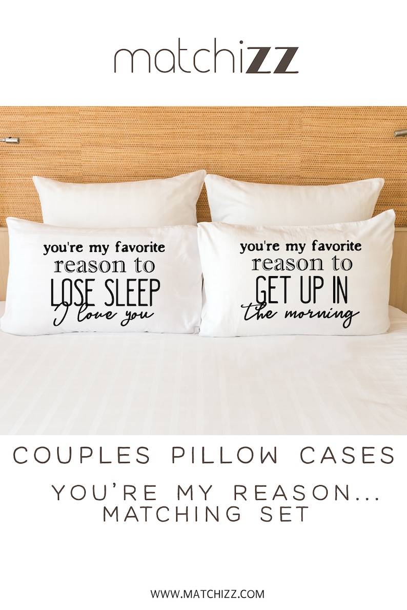Couple Pillowcases Romantic Gift Couples Sleeping Pillow Etsy