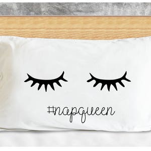 Lash Pillow, Nap Queen Pillow, Eye Lash Pillow, Lash Pillow Cases, Eyelash Pillow, Eyelash Pillow Case, Gift for Her, Lash Gifts