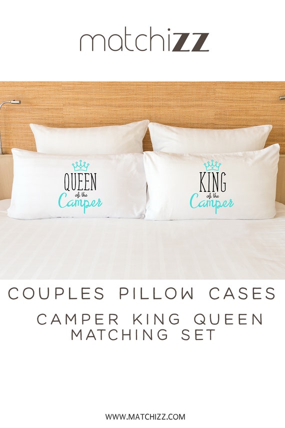 COUPLES PILLOW Cases CAMPING Gifts His His hers pillowcases | Etsy