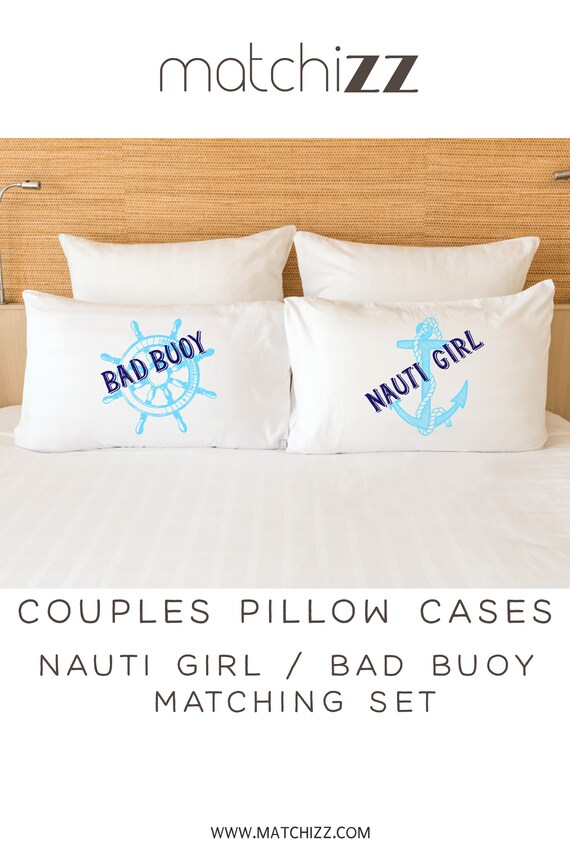 Nautical Pillow Couples Pillow Cases Cruising Pun Gift Bad Etsy