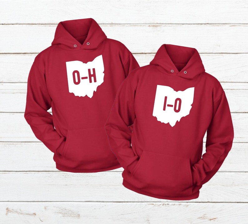 Ohio State Sweatshirt Matching Hoodies for Couple image 1