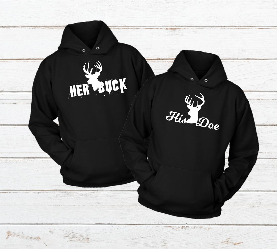 His Doe Her Buck Hoodies Match His and Her Hoodies Couple - Etsy