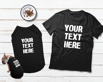 Matching Dog and Owner Outfit Custom Dog Clothes Personalized Pet Owner Dog and Human Matching Pajamas