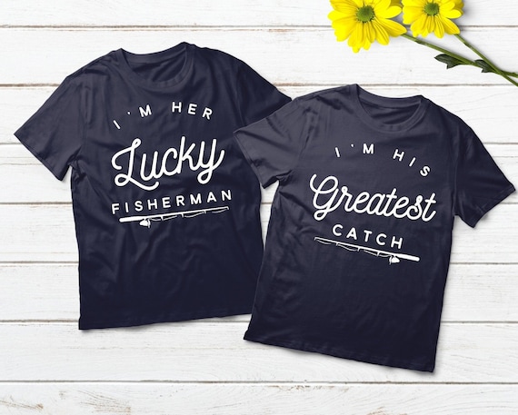 Couples Shirts, Fisherman Shirt, Fisherman Wife, Fishing Shirts