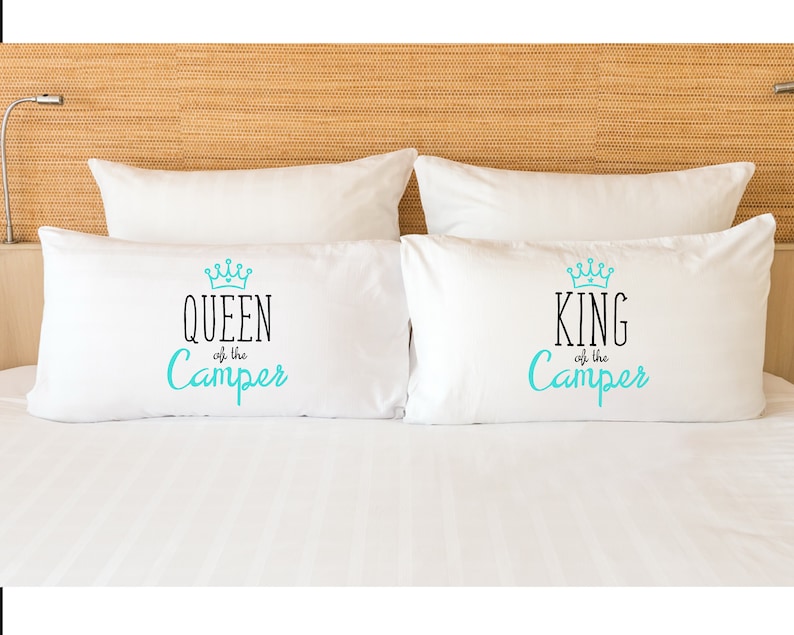 COUPLES PILLOW Cases CAMPING Gifts His Her Pillowcases Couples Etsy