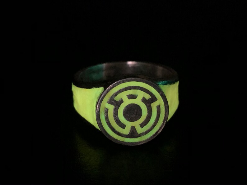 Sterling Silver Yellow Lantern Glow Ring Etsy