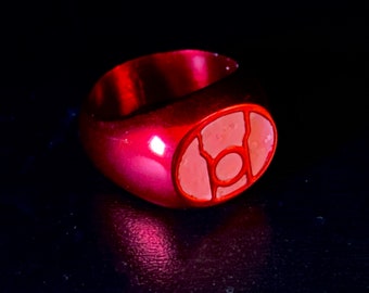Anodized Red Lantern Ring
