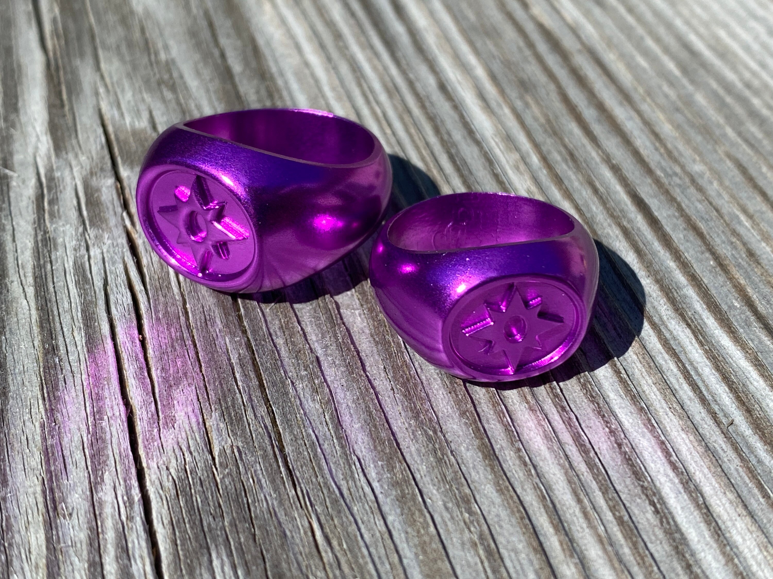 Anodized Star Sapphire Love Rings Etsy Canada