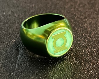 Anodized Green GL Lantern Ring Mark V