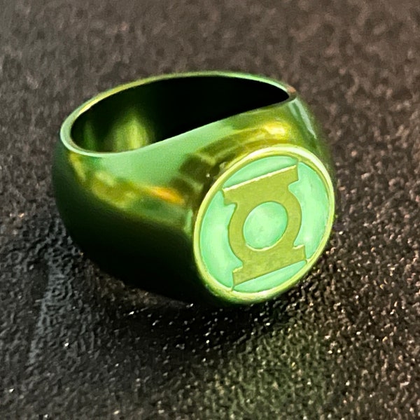 Anodized Green GL Lantern Ring Mark V