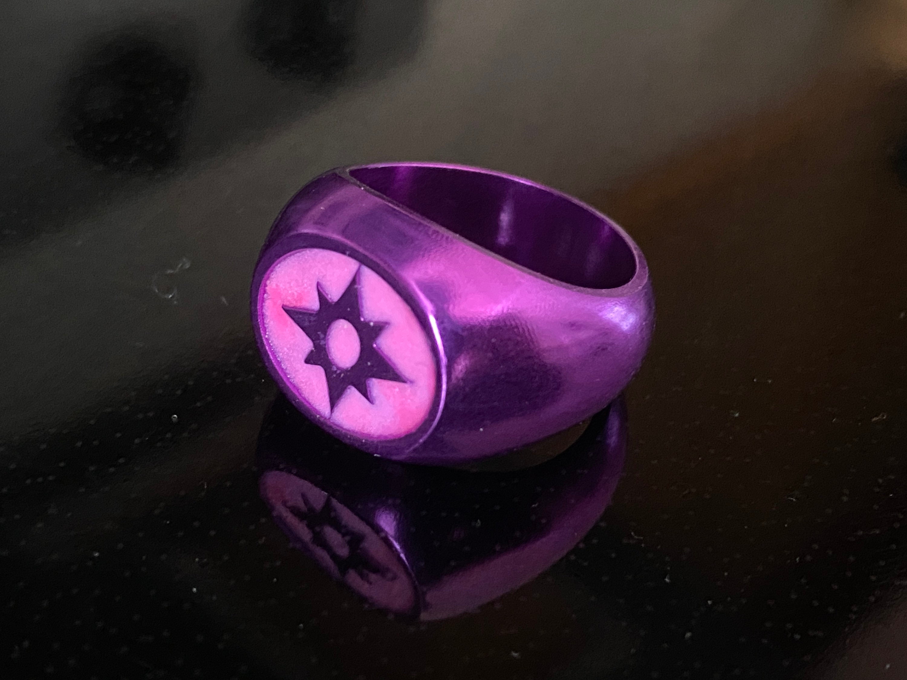 Anodized Star Sapphire Love Rings - Etsy Israel