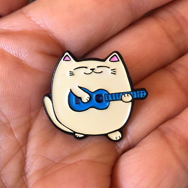 UkuleleCat Enamel Pin