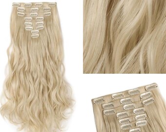 blonde hair extensions clip in