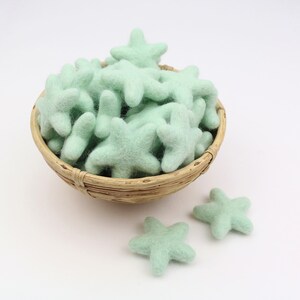 mint stars made of felt for crafting #36 decoration Pom Poms different. Colors Felt Stars Garlands Decoration colorful