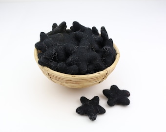 black stars made of felt for tinkering #43 decoration Pom Poms different. Colors Felt Stars Garlands Decoration colorful