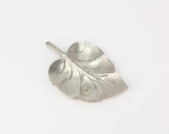 Quist leaf bowl silver-plated vintage silver bowl in leaf shape finely structured 60 er 70 er Jahre L 11 cm