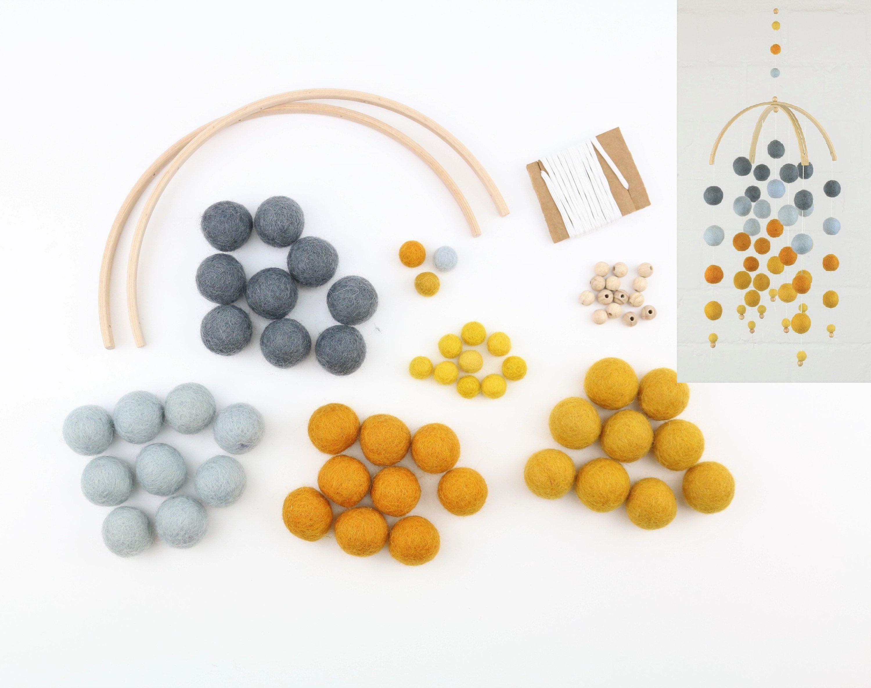 Diy Set Bébé Mobile avec Dégradé Create Your Own Ombre Beaucoup de Couleurs Cadeau Personnalisable P