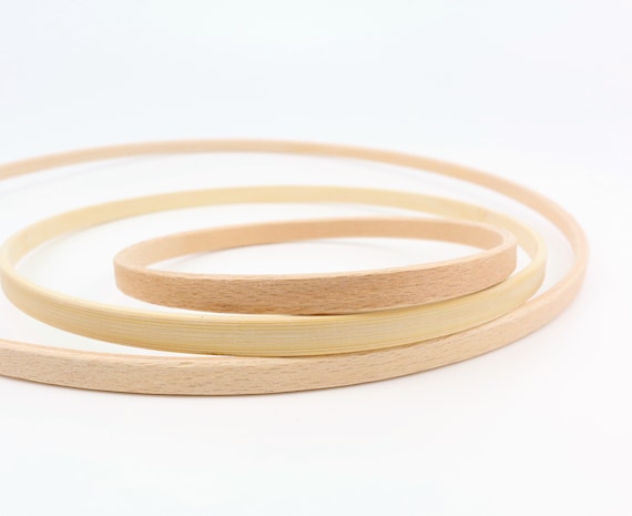 30 Cm Ø Ring Made of Beech or Bamboo Wooden Ring Accessories for