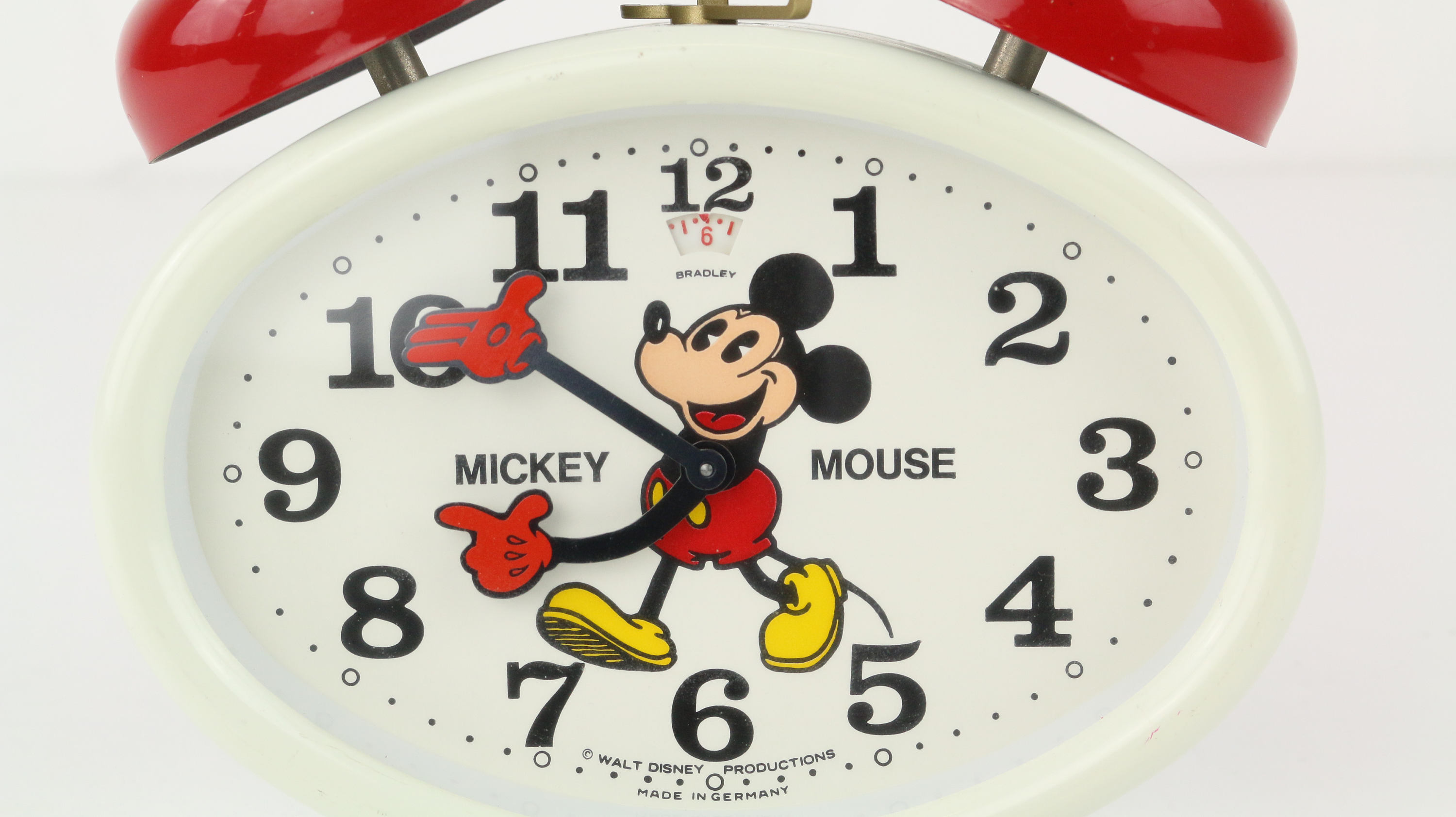 Vintage Mickey Mouse Alarm clock by Bradley, made in Germanyrare fund