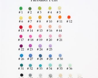 Diverse kleurrijke vilten balletjes van 1 cm, om mee te knutselen; vilten balletjes, versieringen, pompons, diverse kleuren; vilten balletjes, slingers, versieringen, kleurrijke vilten kralen