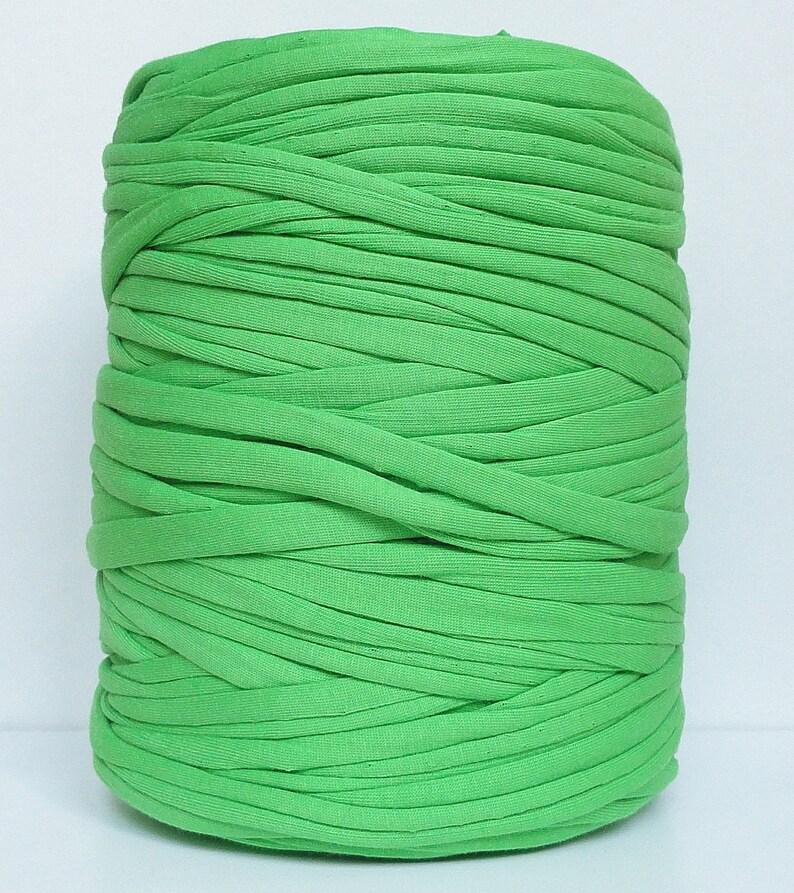 Light green Tshirt yarn recycled cotton yarn zpagetti yarn Etsy